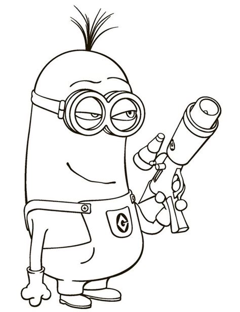 Tranh tô màu Minion 21 « in trực tiếp, có tô màu online
