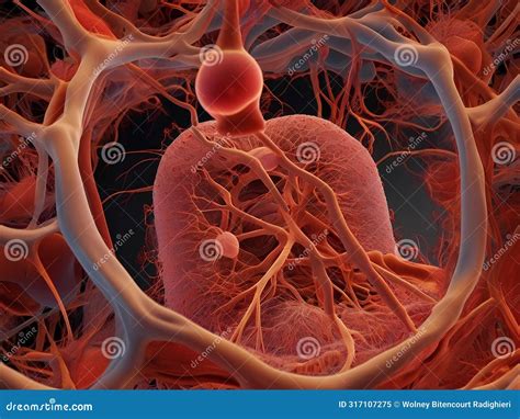 Image of Blood Capillaries in the Human Body 4 Stock Illustration ...
