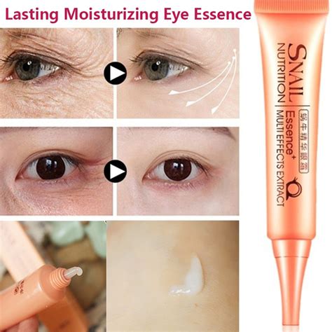 Long Lasting Snail Repair Liquid Eye Cream Essence Moisturizer Natural ...