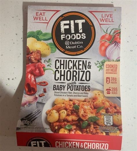 Fit foods chicken & chorizo with baby potatoes - 400g