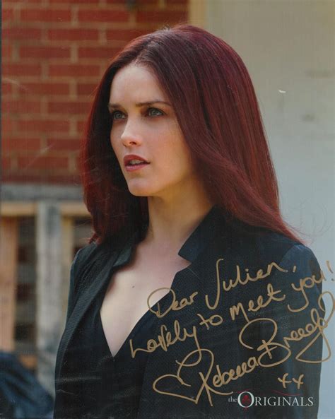 At Auction: Rebecca Breeds signed colour photo 10x8 Inch. Promo. The