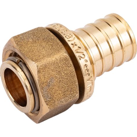 Надвижной соединитель VALTEC с накидной гайкой, 20х2.8х1/2 VTm.422.BG ...