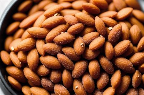 Premium AI Image | A pile of almonds with the word almond on the top