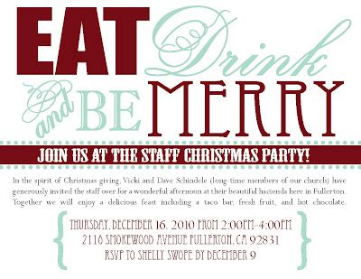 beganwithabow: staff christmas invitation...
