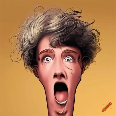 comical illustration depicting comedy  craiyon