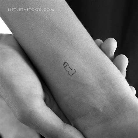 Tiny Penis Temporary Tattoo - Set of 3 – Temporary Little Tattoos