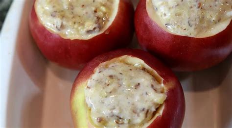 Запечённые яблоки с ореховой начинкой, пошаговый рецепт с фото от ...