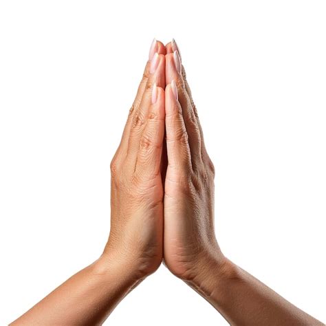 hands clasped  prayer premium ai generated psd