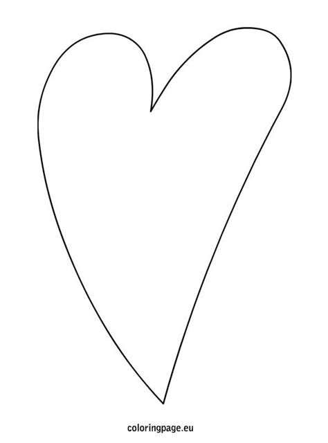 Elongated heart template | Heart template, Heart shapes template, Heart ...
