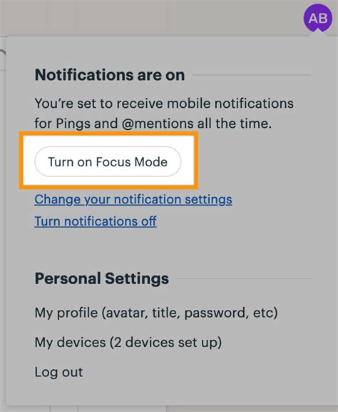 Focus Mode - Basecamp Help