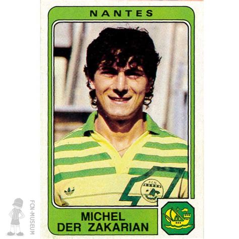 1985-86 DER ZAKARIAN Michel (Panini) - Vignettes Panini