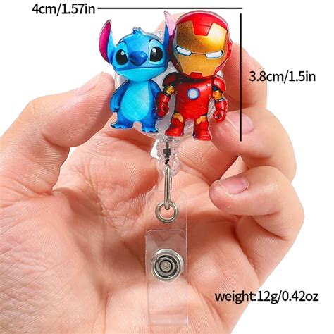 stitch iron man badge scroll  id card student doctor nurse gift
