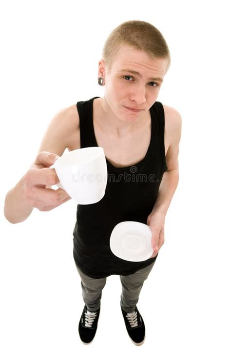 Funny teen stock image. Image of coffee, smiling, giving - 19464029