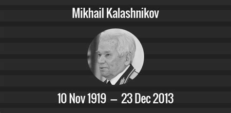 Mikhail Kalashnikov death anniversary