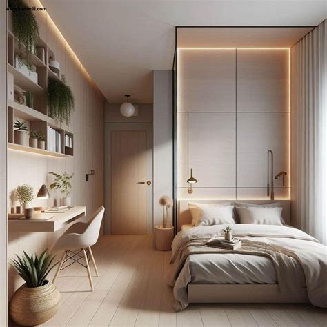 small modern bedroom opt  minimalistic decor