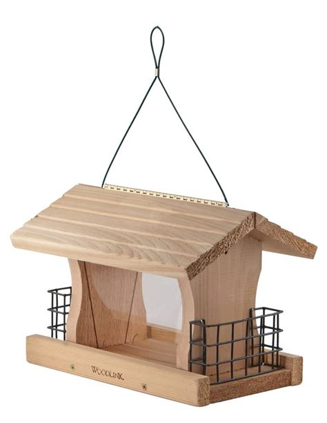 Mangeoire à oiseaux en cèdre avec cages de suif | Canadian Tire | Bird ...