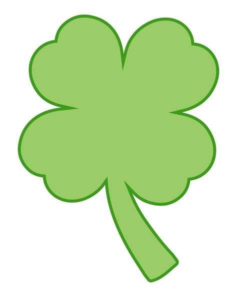 printable shamrock cutouts     printablee