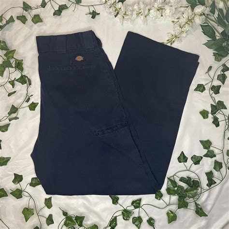 Navy Double Knee Dickies Pants (M) - $20 + $7... - Depop