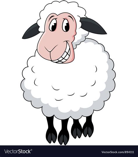 sheep cartoon royalty  vector image vectorstock