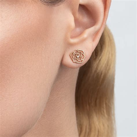 Rose gold Diamond Earrings G38U0069 - Piaget Luxury Jewelry Online