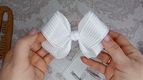 DIY/ МК/Это должен увидеть каждый 🎀. Большие белые банты - YouTube