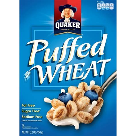 Quaker Puffed Wheat Regular Cereal (5.2 oz) - Instacart