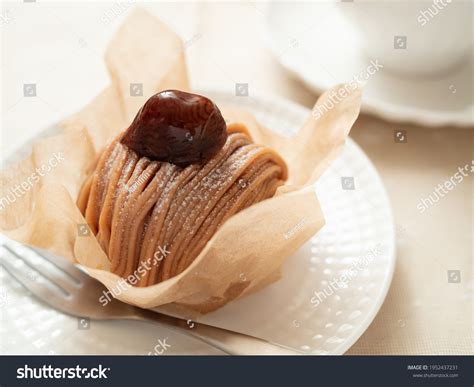 Mont Blanc Cake On Plate Stock Photo 1952437231 | Shutterstock