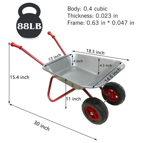 Kid Wheelbarrow Toddler Kids Wheel Barrel Wheelbarrow for Kids Wheel