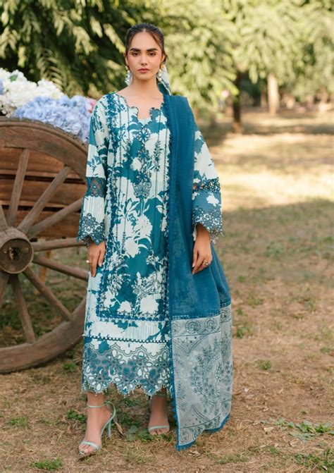 Lawn - Parishay - Ivy Bloom Printkari - D#11 – Saleem Fabrics Traditions