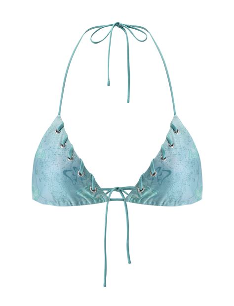 ROBYN BIKINI TOP - BLUE BUTTERFLY PAISLEY – Tiger Mist USA