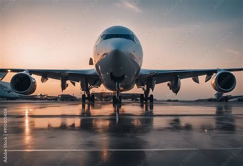 plane loading gargantuan carrier passenger aircraft airliner runway jet