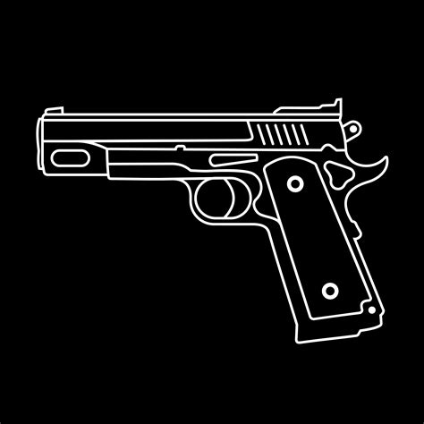 Pistol - vector icon - Download Free Vectors, Clipart Graphics & Vector Art