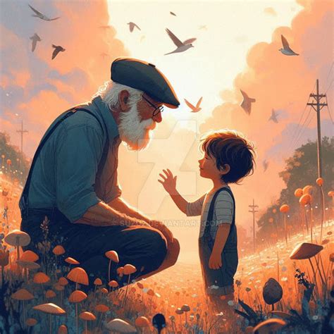grandfather  grandchild bonding  suzu  deviantart