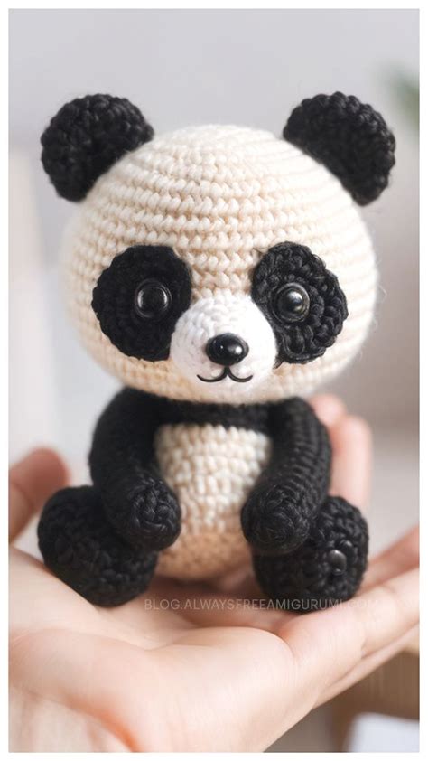 Panda Kawaii Amigurumi Crochet Free Pattern in 2024 | Crochet panda ...