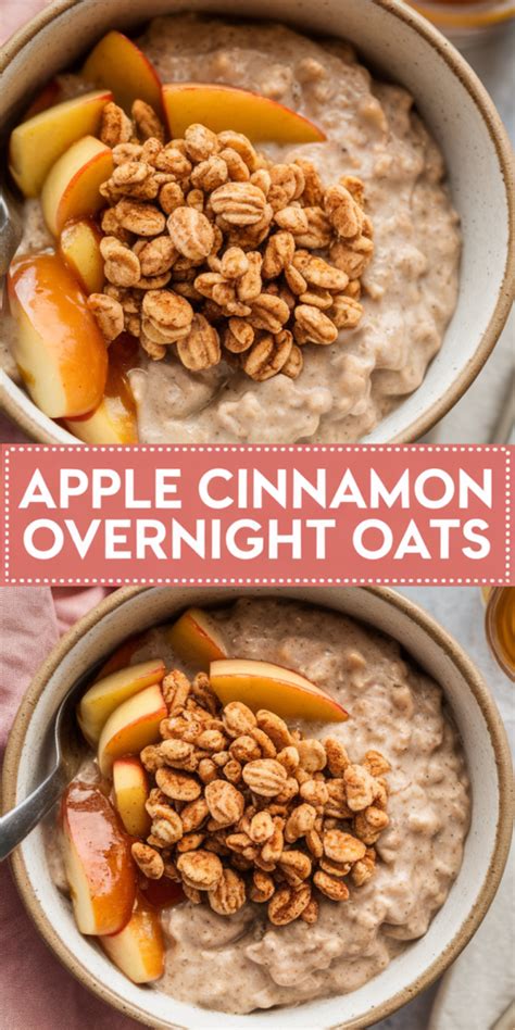 apple cinnamon overnight oats bowl  balance