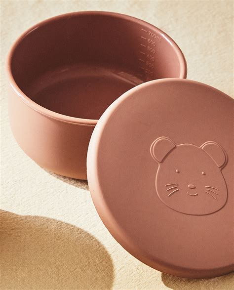 ДЕТСКА СИЛИКОНОВА КУТИЯ ЗА ОБЯД С МИШЛЕ | Zara Home България / Bulgaria