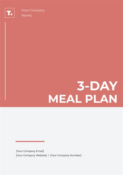 Free Meal Plan Templates to Edit Online