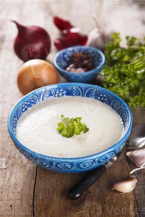 Garlic and onion soup 773504 Stock Photo at Vecteezy