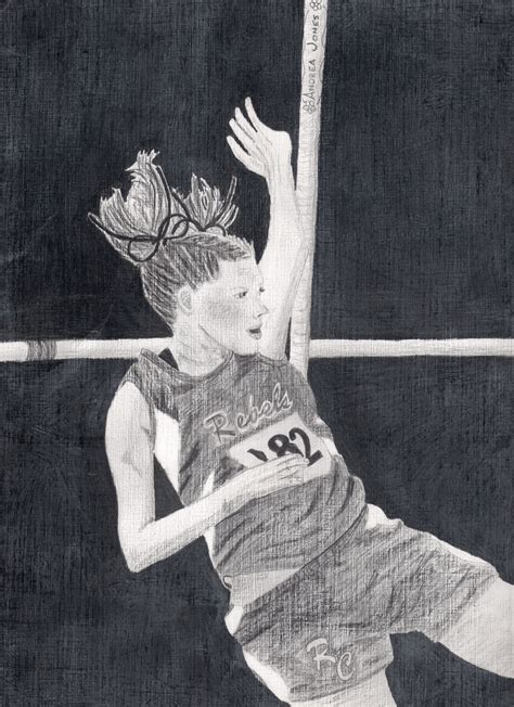 Self-portrait Pole Vaulting by WishNDreamMore on DeviantArt