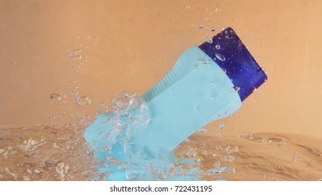 Shampoo Bottle Drop Into Water Splash Stock Photo 722431195 | Shutterstock