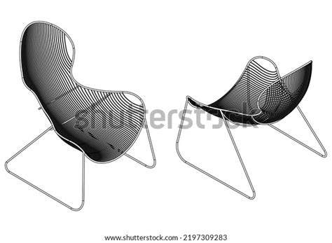 Easy Chair Line Vector Illustration Isolated Stock Vector (Royalty Free ...