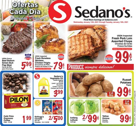 Sedano's Ad Circular - 01/13 - 01/19/2021 | Rabato