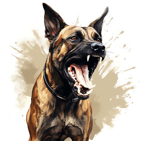 Aggressive Malinois PNG Clipart 45 High Quality PNG Instant Download