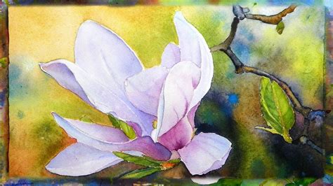 Magnolia Flower Watercolor at PaintingValley.com | Explore collection of Magnolia Flower Watercolor