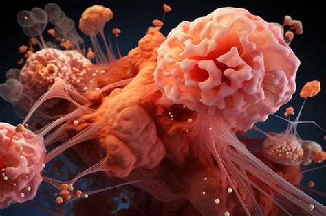Células cancerosas de la enfermedad del cáncer. | Foto Premium