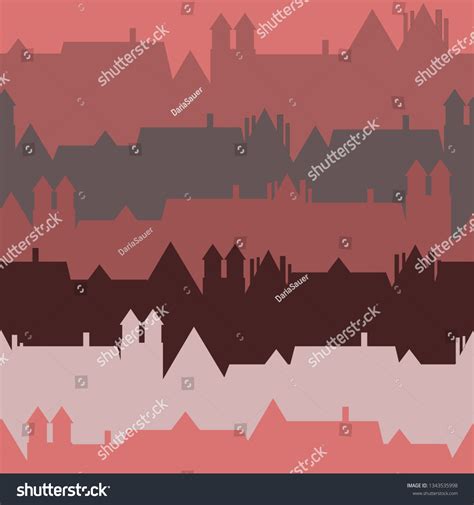 City Skyline Silhouette Cartoon Vector Illustration Stock Vector ...