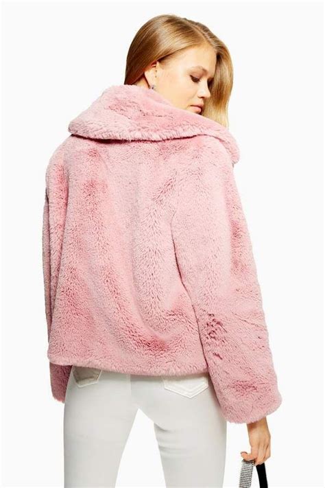 Topshop Faux Fur Coat