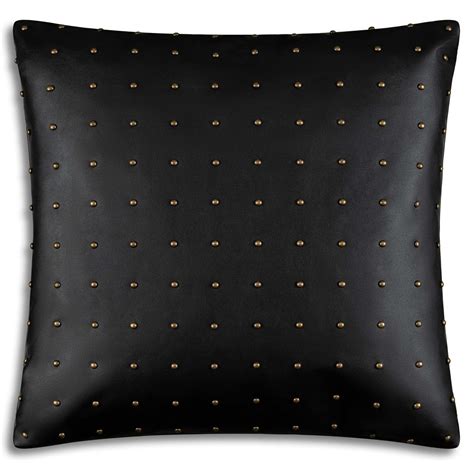 Riley Studded Pillow, Black – High Fashion Home