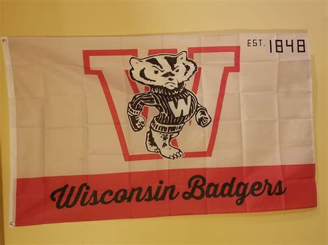 Wisconsin Badgers EST 1848 3 X 5 Flag 76 - Etsy