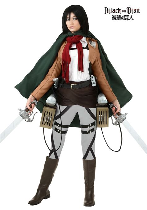 Deluxe Attack on Titan Mikasa Costume | Women's Cosplay Costume